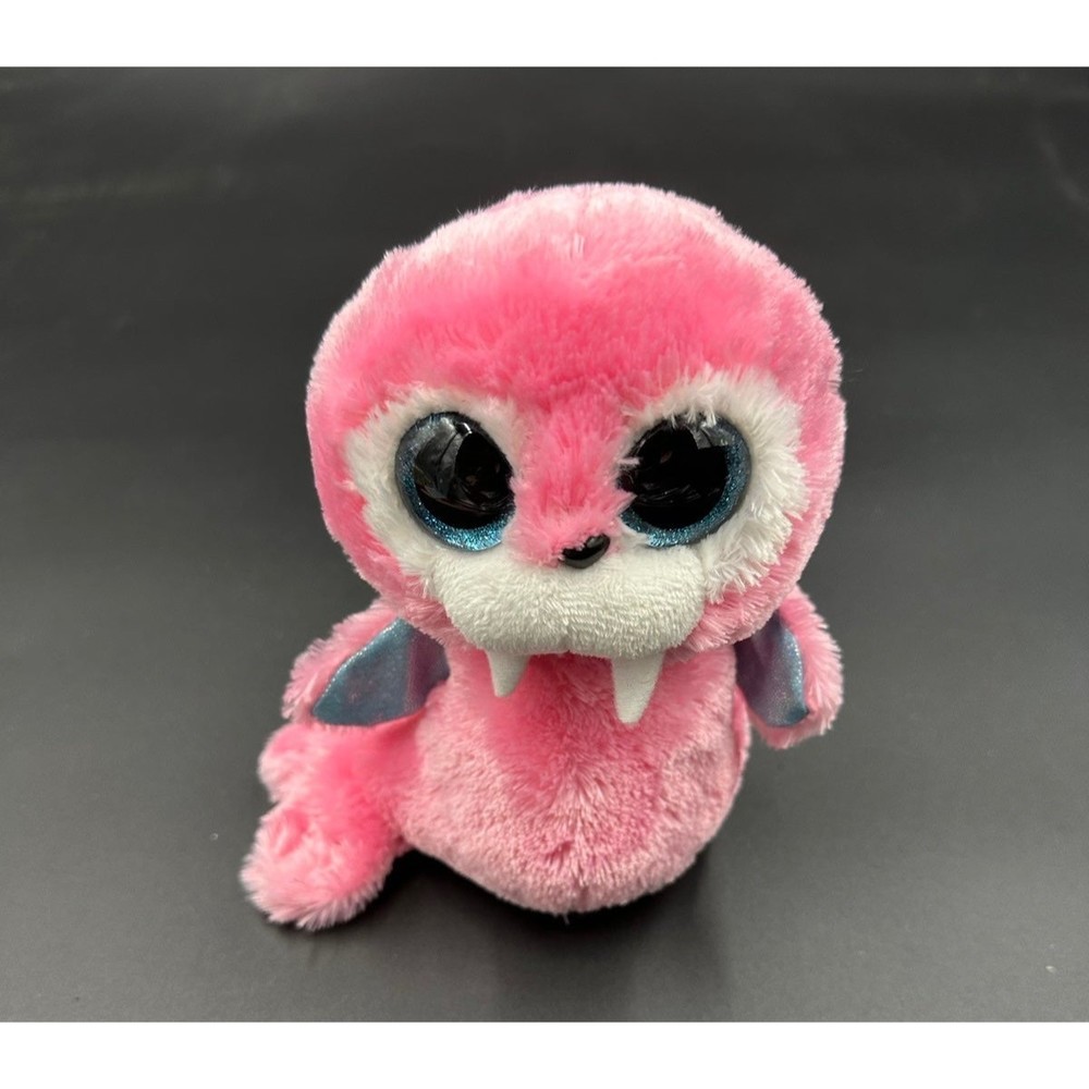Ty Beanie Boos TUSK the Pink WALRUS 6" Beanbag Plush Toy w/ Glitter Eyes